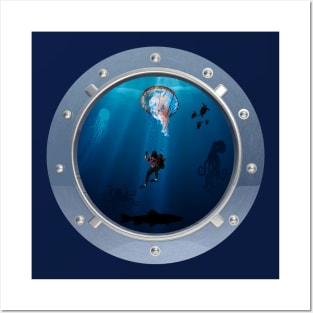 Deep Dive Parachuting Posters and Art